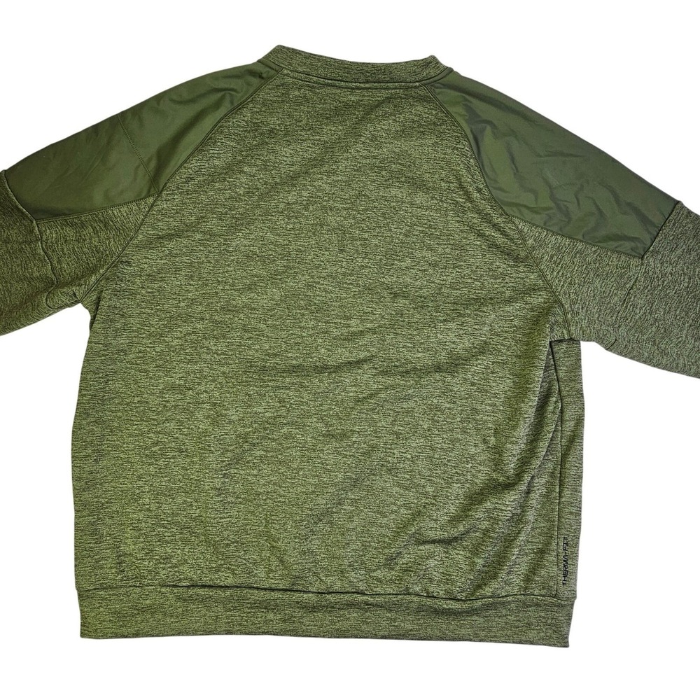 Nike Therma-FIT Mens XXL Crewneck Sweatshirt Rough Green Heather DQ4854-326 - Picture 3 of 11